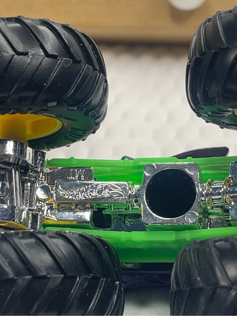 Monster Truck Toy - Purple and Green Kids Vehicle